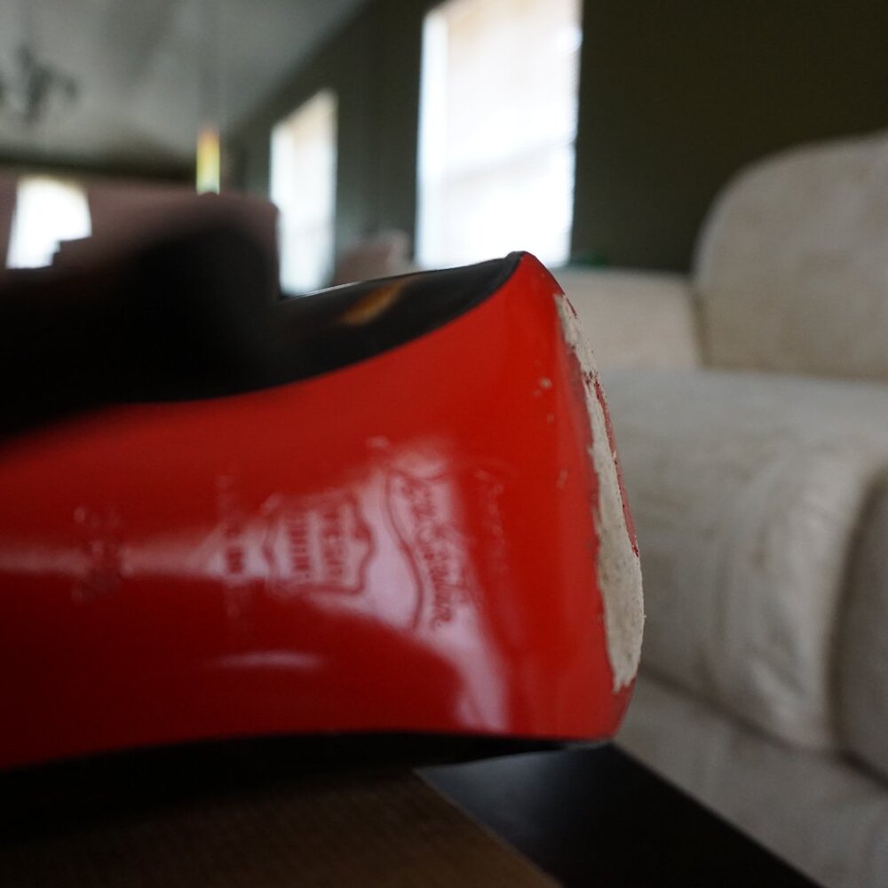 AUTHENTIC Christian Louboutin Ron Ron 100 Glittart Calf - Picture 4 of 4